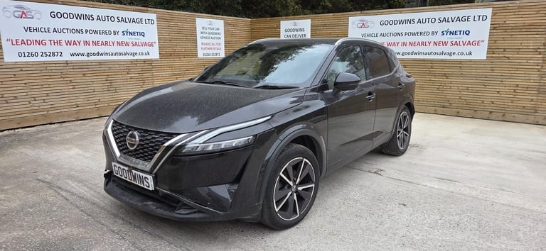 2022 NISSAN QASHQAI TEKNA 1.3 DIG-T HYBRID DAMAGED REPAIRABLE SALVAGE 