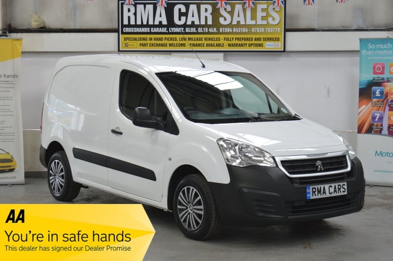 2016 Peugeot Partner 850 1.6 HDi 92 Professional 3 Seat Low Mileage Van Van  Diesel Manual