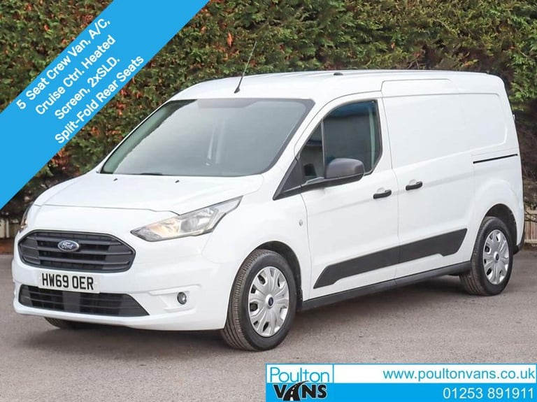 image for 2019 Ford Transit Connect 230 TREND 1.5TDCI, 100PS, L2 LWB 5 SEAT CREW VAN, B.Tooth, Air Con, Twi...