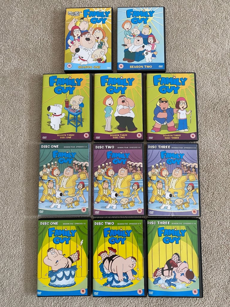 Family Guy Season 1 - 5 Complete DVD Collection