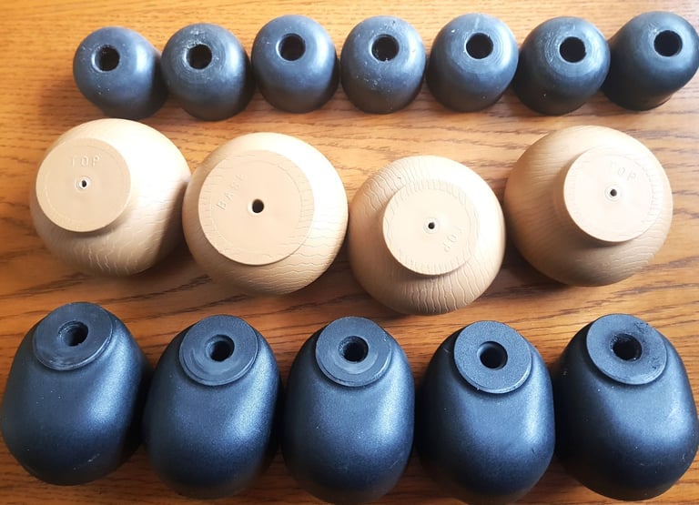 image for Furniture Settee Sofa Stool Glides, Feet, Castors, Wheels, Joblot Qty 16, Mixed