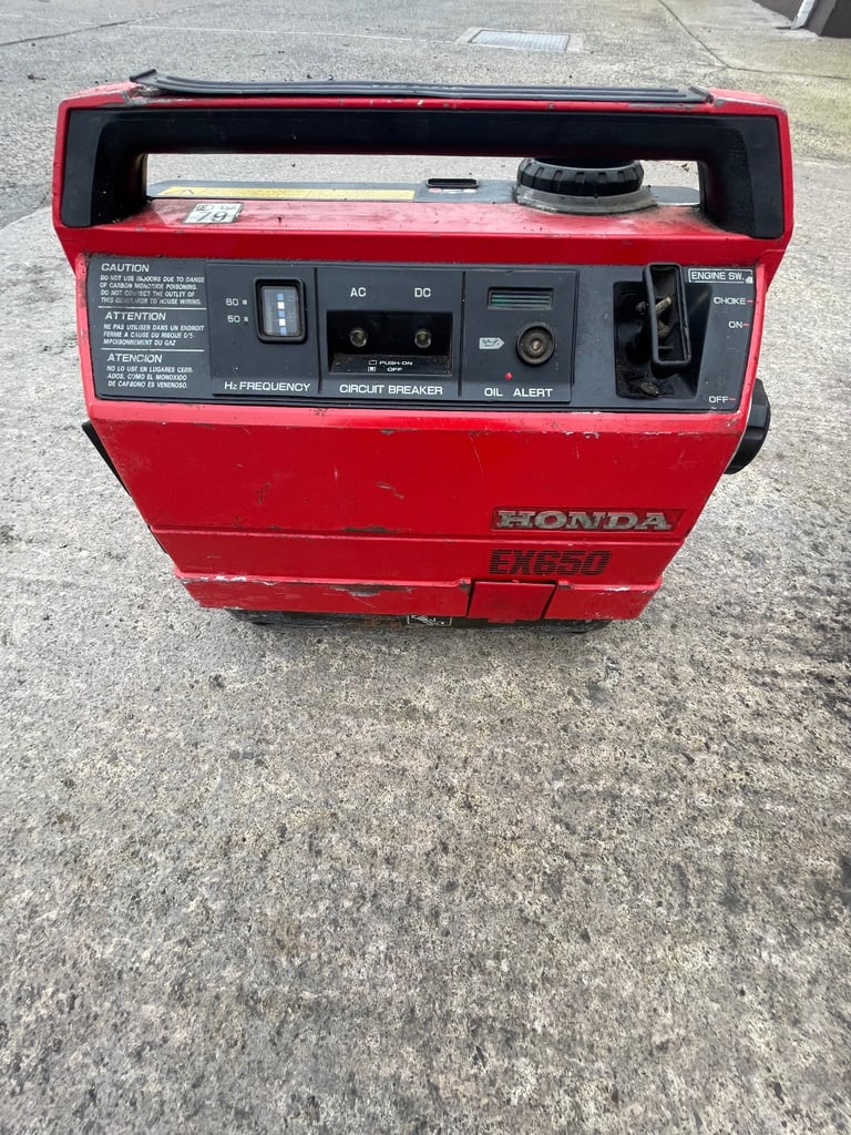 Honda ex650 generator 