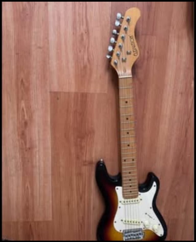 image for 6 String Elevation Tobacco Burst Electric Rock Guitar - half size