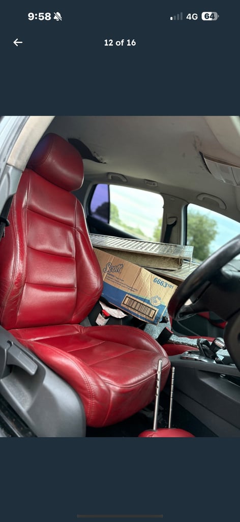 image for Red mk5 golf front leather seats 