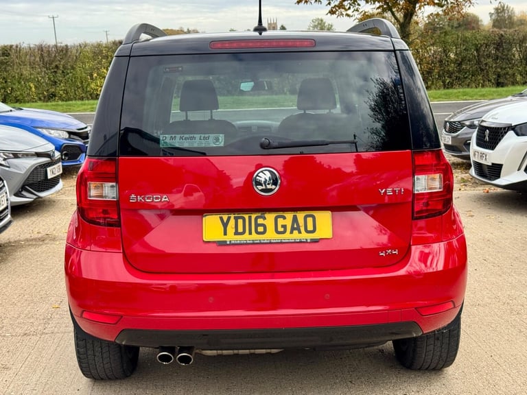 2016 Skoda Yeti 2.0 TDI Monte Carlo 4WD Euro 6 (s/s) 5dr HATCHBACK Diesel Manual