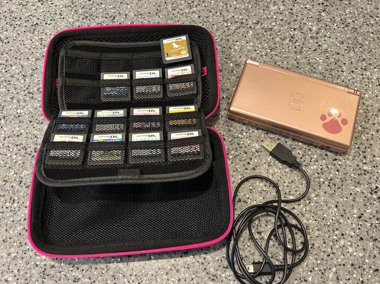 RARE Nintendogs - Nintendo DS Lite Handheld Console System, 12 Games. Collection
