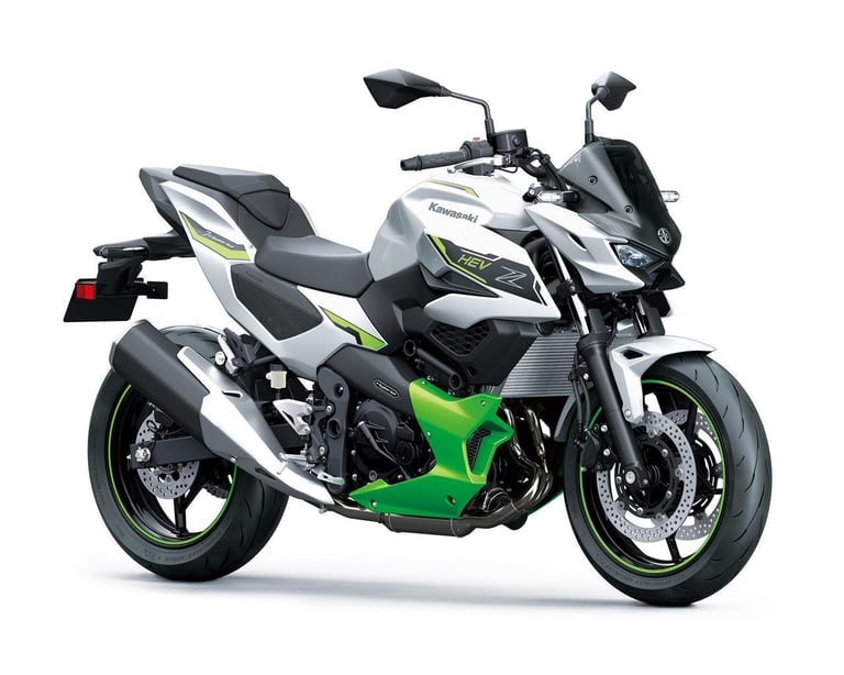 New Kawasaki Motorcycle Z 7 Hybrid Silver