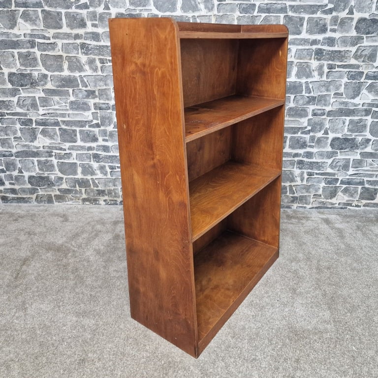 Vintage Solid Wood Bookcase – 3 Shelves