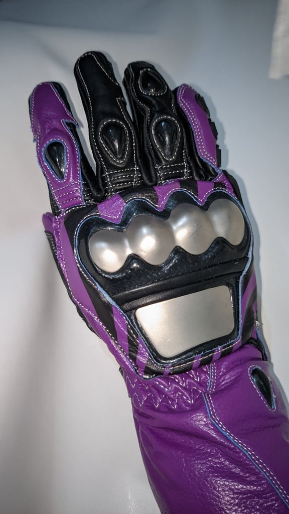 Motorcycle Leather Racing Gloves - Valentino Rossi VR46 MotoGP Leather Gloves