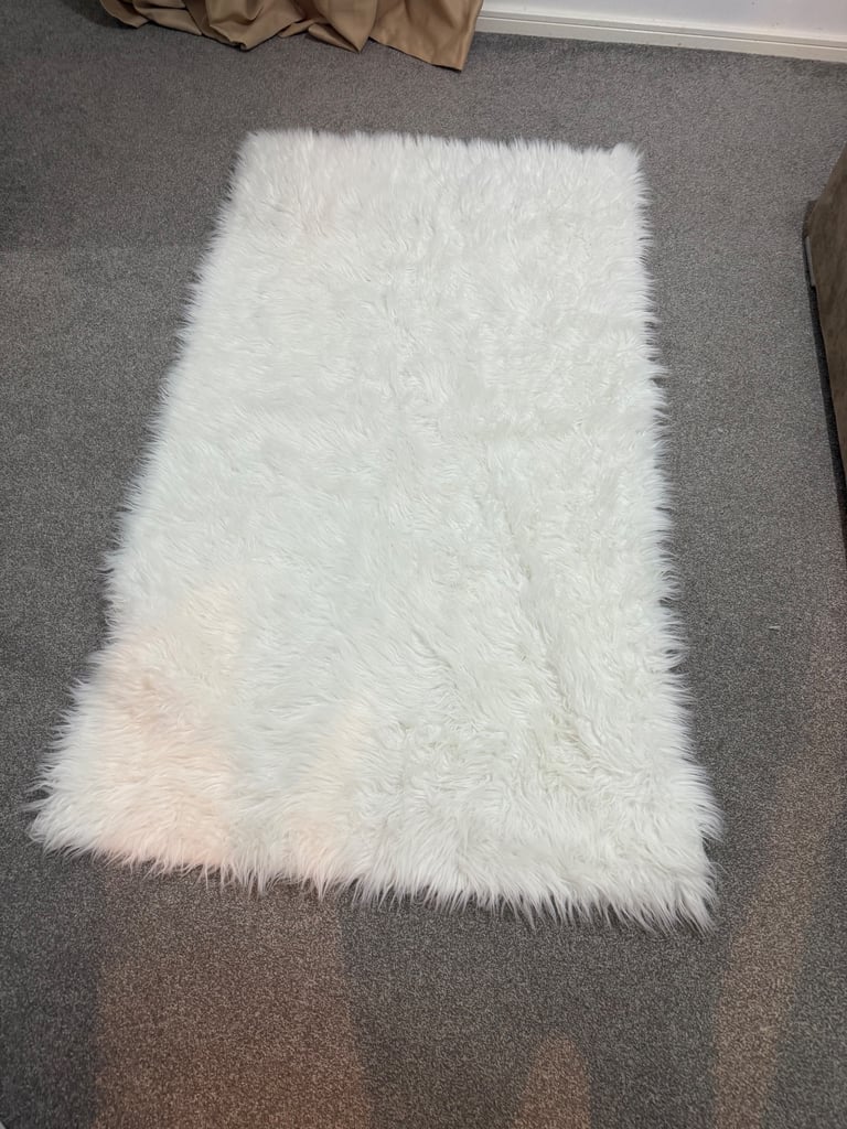 White pet free non slip fully carpet 