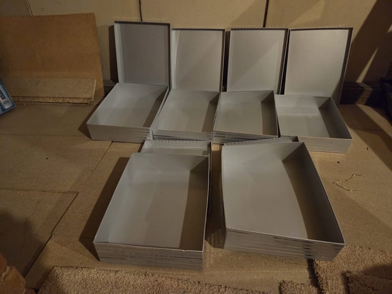 image for 6 silver strong boxes 2 different size