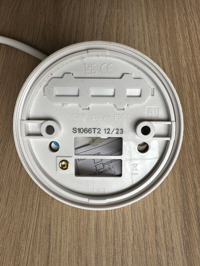 9 x Deta 150mm 6" BC Safety Ceiling Pendant with Decorators Cover