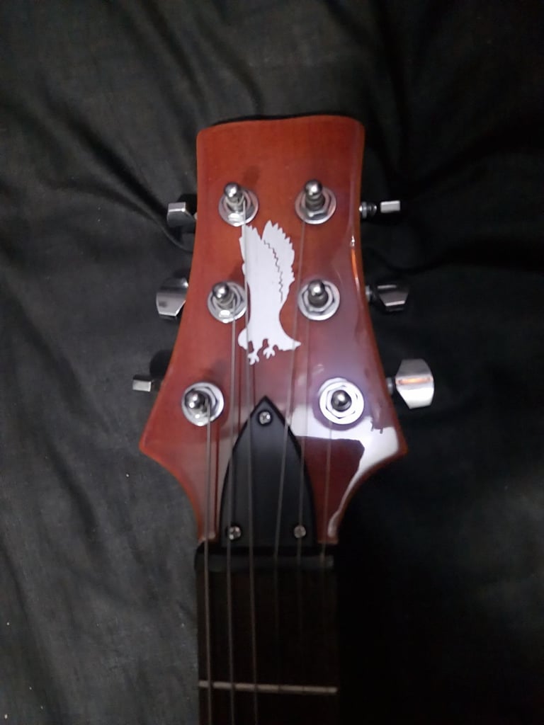 Santana Yellow Quilt maple top PRS COPY full size electric guitar