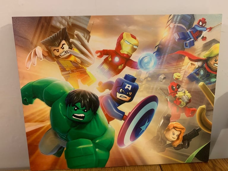 Lego Avengers print on canvas 