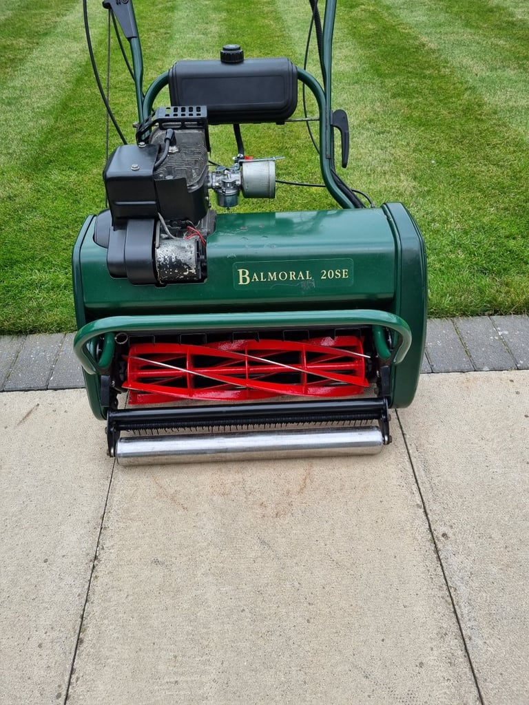 Serviced Atco Balmoral 20se Electric Start Self Propelled Petrol Cylinder Lawnmower