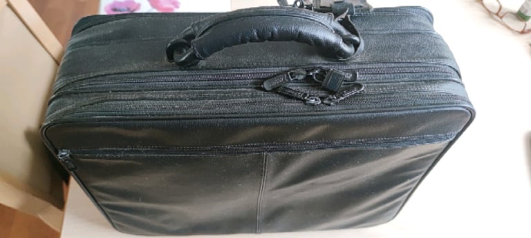 image for Targus leather laptop briefcase.  