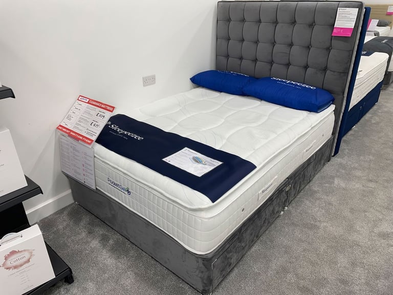 DIVAN 4FT6 Double Bed Base With Storage Drawers + Mattress >> Limited 20% Off >> COD>>