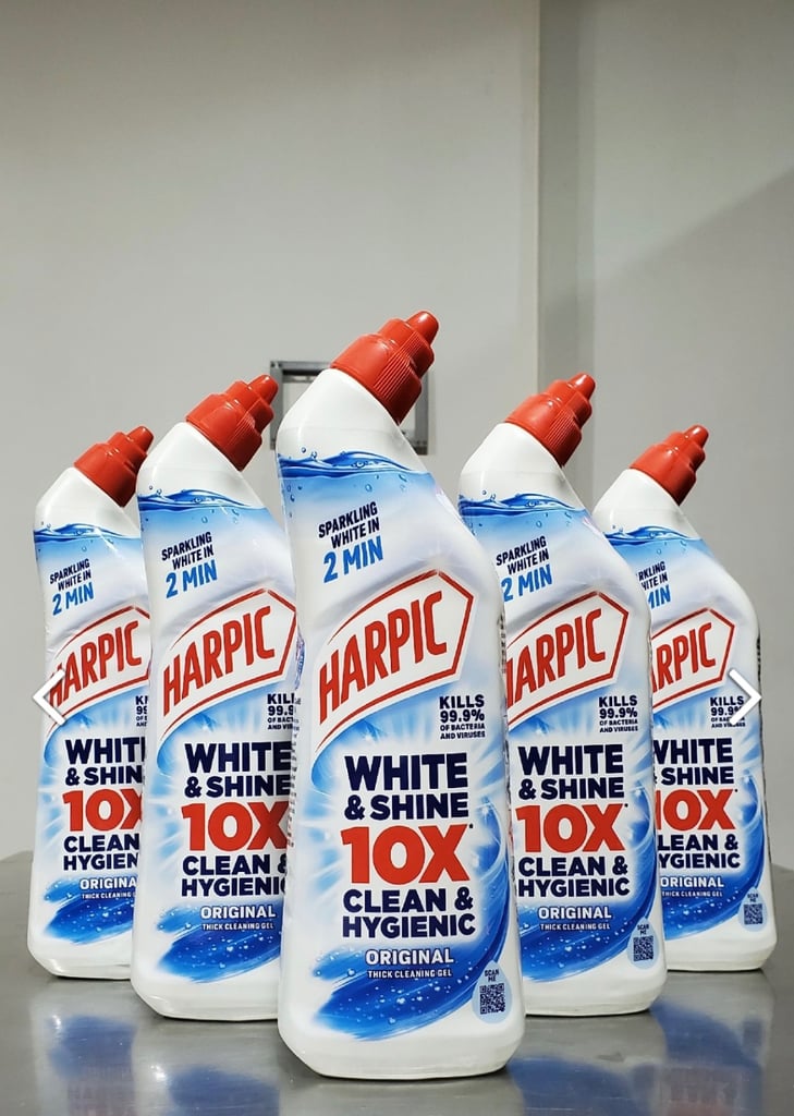 image for 12 X  750ml Harpic White and Shine 10x Thick Cleaning Gel original