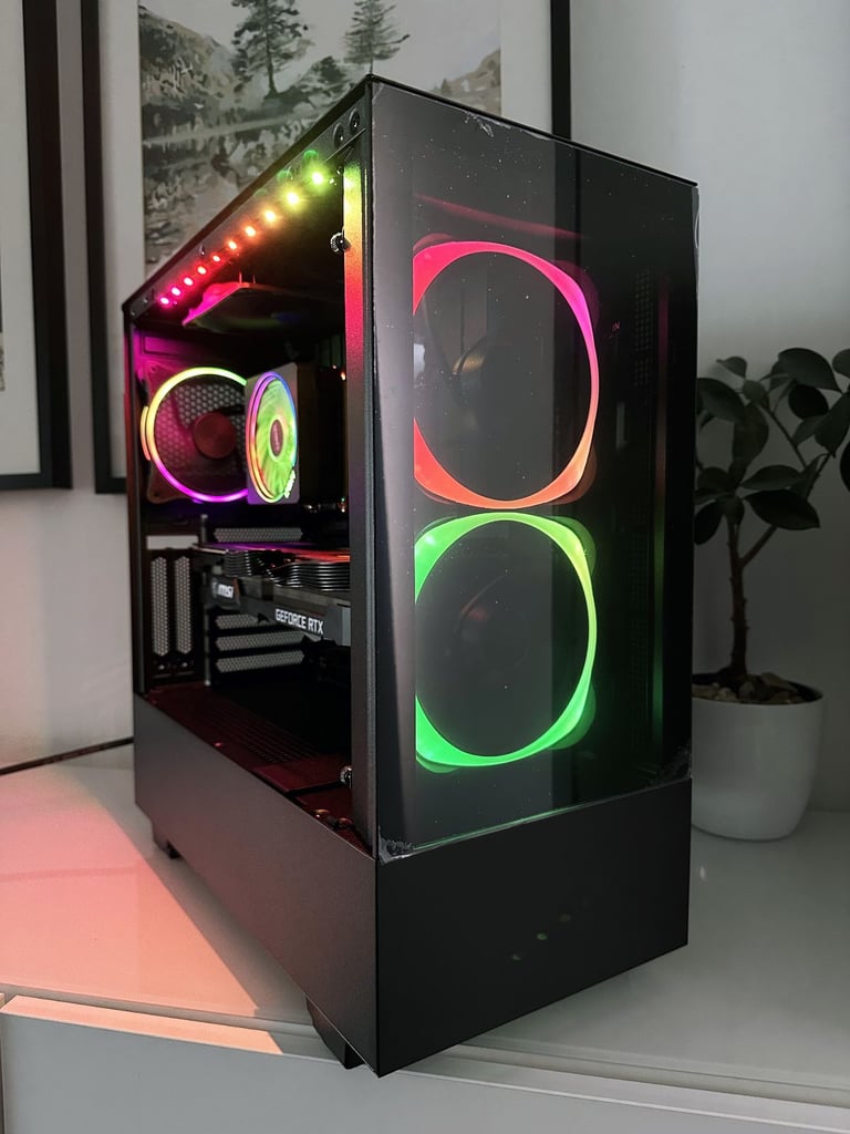 image for Gaming PC RTX 3070 Ti 8GB/ 32GB DDR5/ Ryzen 7 7700/ 1TB SSD