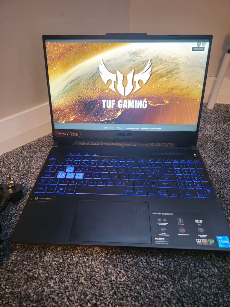 image for Asus tuf f15 12th gen gaming laptop