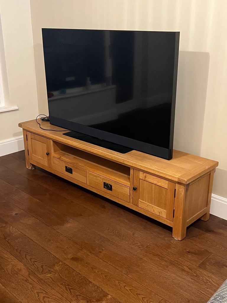 TV Unit - Solid Oak 