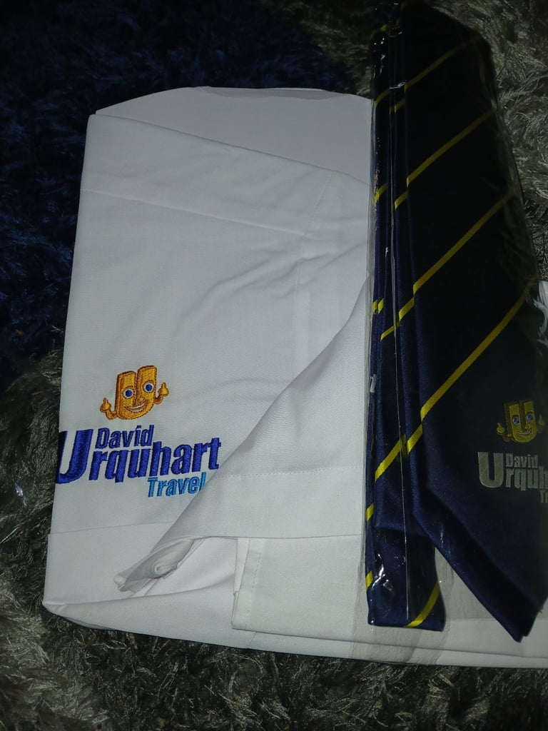 David Urquhart Travel Ties and Shirt