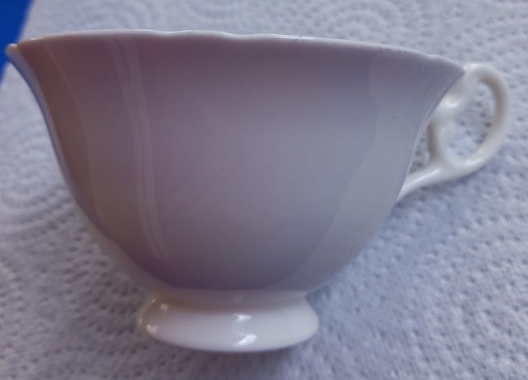 Foley China cup and saucer set, red and gold pattern