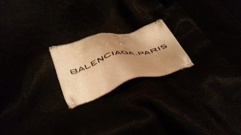  Rare Vintage 90's Designer BALENCIAGA PARIS Stylish Wool & Silk Warm Bomber Jacket. Size : 54 ( S )