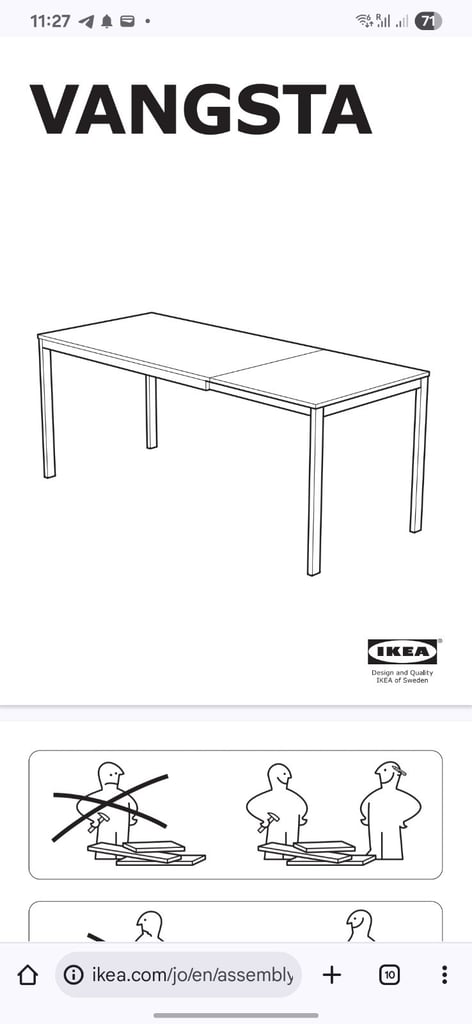 Bed , table , chair , almost new