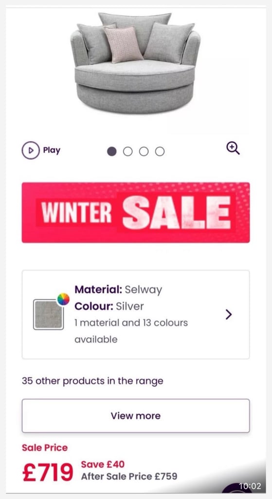 image for REDUCED DFS SOFA 