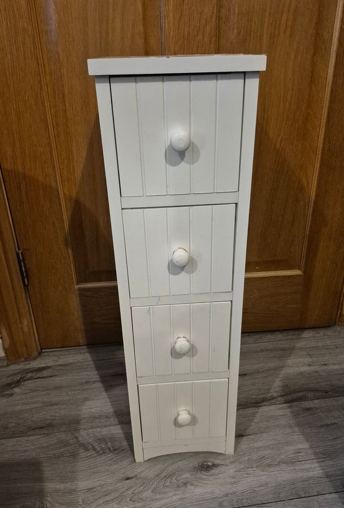 Small White Wooden Drawers