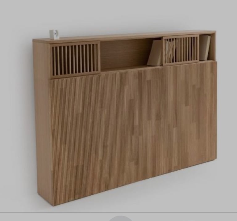 FREE - La Redoute OAK HEADBOARD WITH STORAGE.