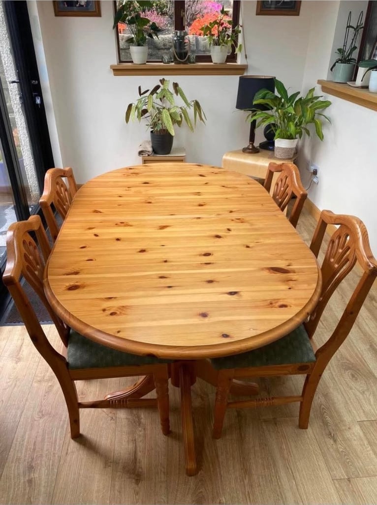 image for Large table and 4 chairs 