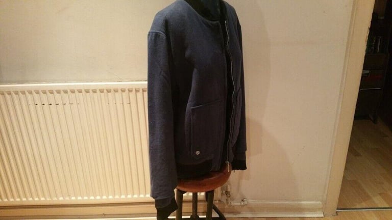  Rare Vintage 90's Designer BALENCIAGA PARIS Stylish Wool & Silk Warm Bomber Jacket. Size : 54 ( S )