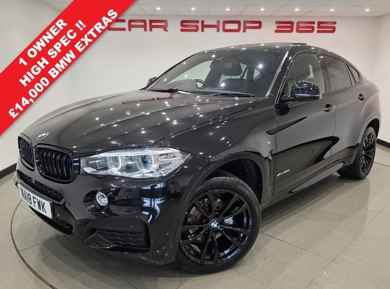 2018 18 BMW X6 3.0 30D M SPORT SUV 5DR DIESEL AUTO XDRIVE EURO 6 (S/S) (258 PS) 