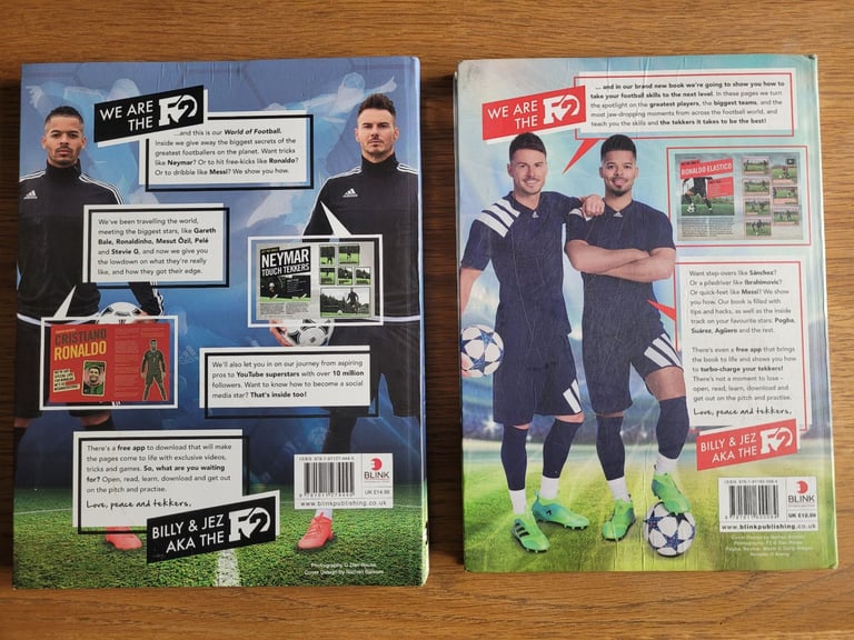 Footie interactive TV game and 2 football academy books / skills x 2
