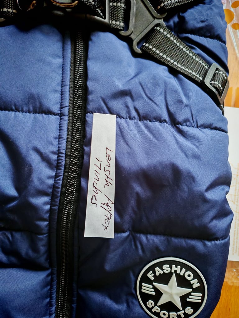 Brand new dog harness coat 
