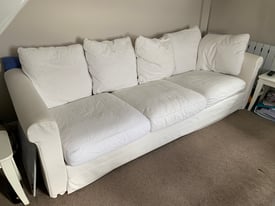 White 5 seater sofa