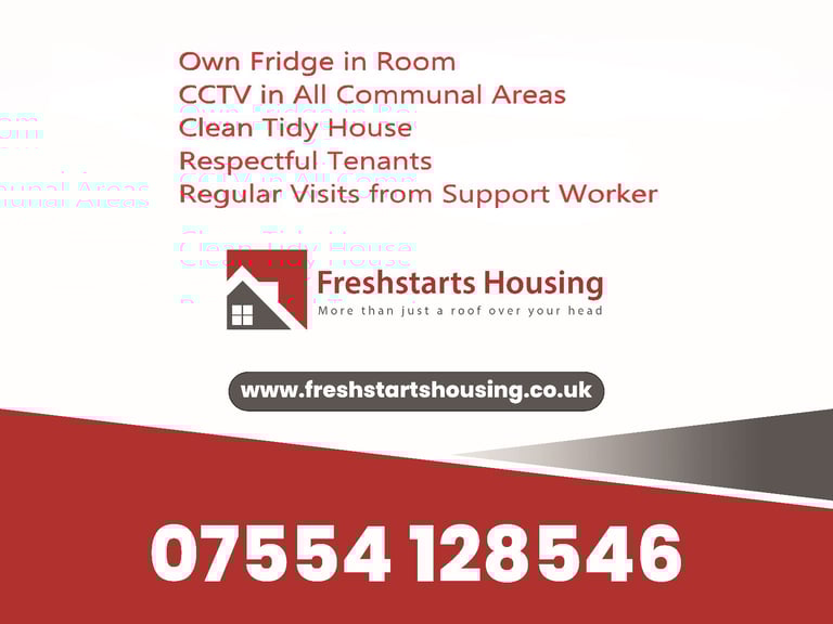 DSS only shared house. Lovely House Share on quiet residential Street close to High Street