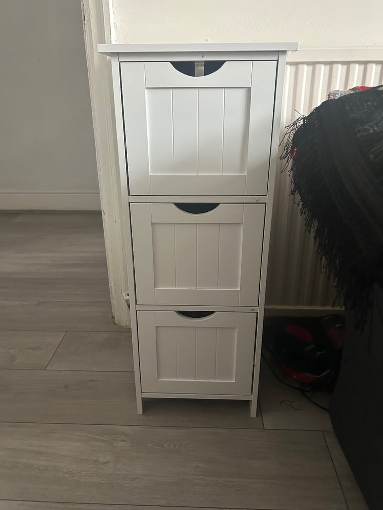 image for 3 draw bathroom cabinet 