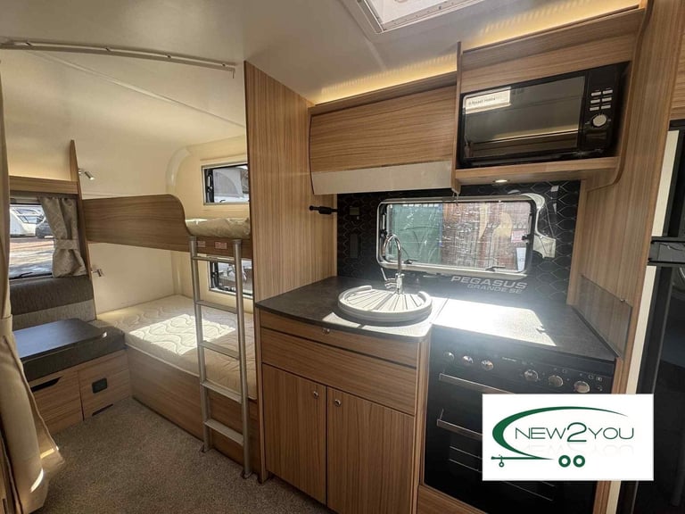 2023 Bailey Pegasus Palermo 6 Berth Fixed Bunks Caravan - STOCK NO E206