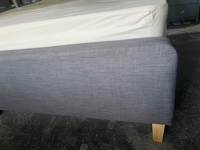 King size ottoman grey bed can deliver locally for fee
