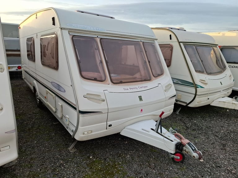 2003 Abbey Freestyle 520 SE 4 berth caravan with motor mover and solar panel