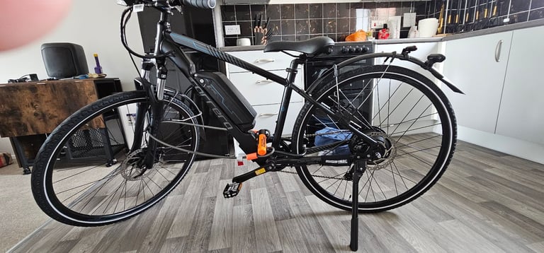 image for Carrera Crossfire E Mens Electric Hybrid Small Small Bike 2.0 - Small