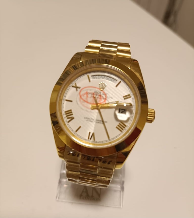 Men rollex day date watch golden stylish 