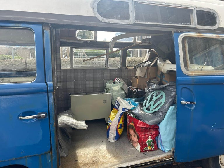 1972 VW T2 Camper Project - New Engine, Originals, £5,500