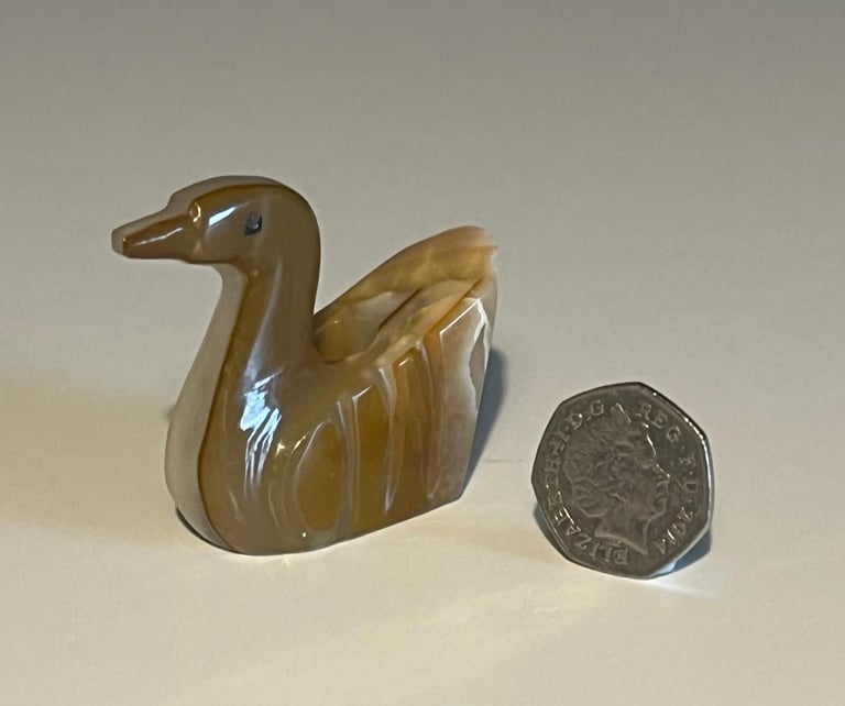 Oynx / Marble Collectable Duck - Pen Holder
