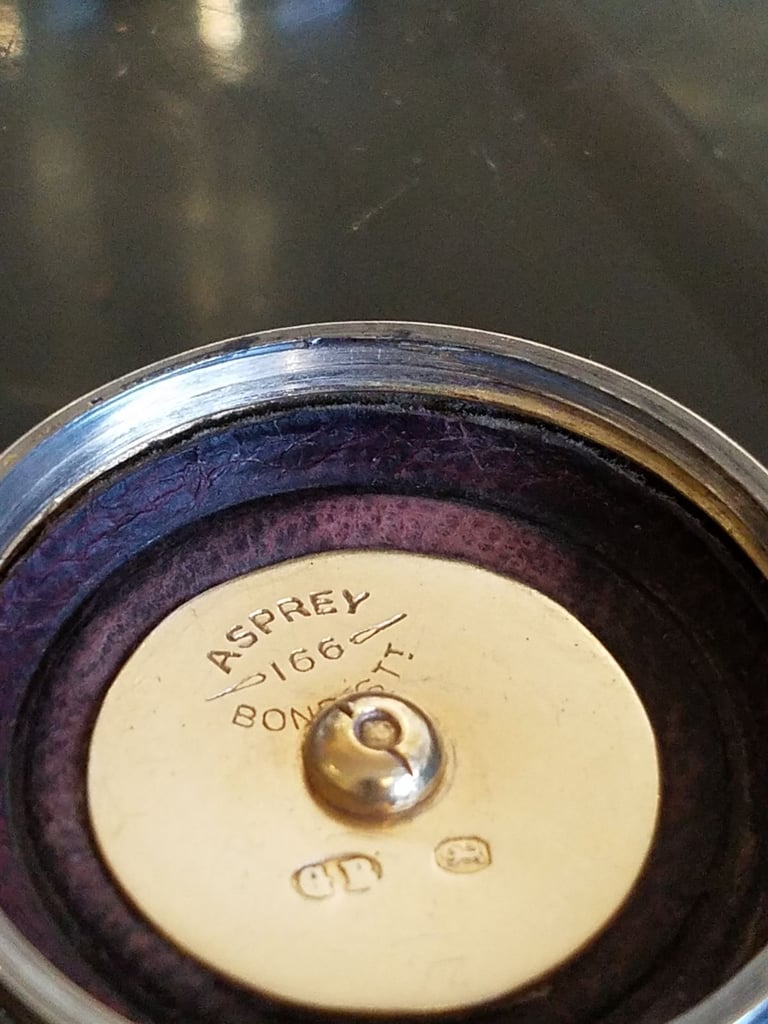 Antique Vanity Jars With Sterling Silver Lids.