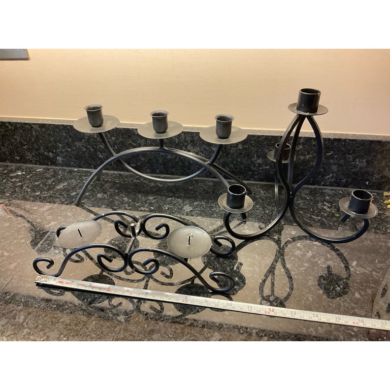 3 Candle holders one lot as shown in Ipswich, Suffolk Gumtree