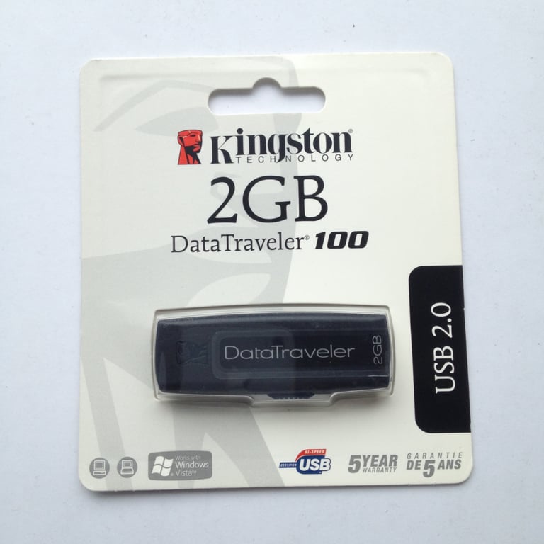 New Black Kingston 2 GB USB